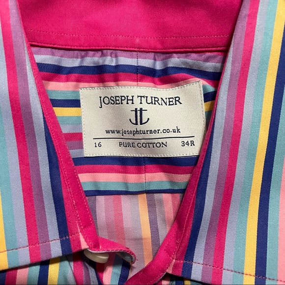 Joseph Turner Brightly Striped Shirt! - Picture 5 of 5